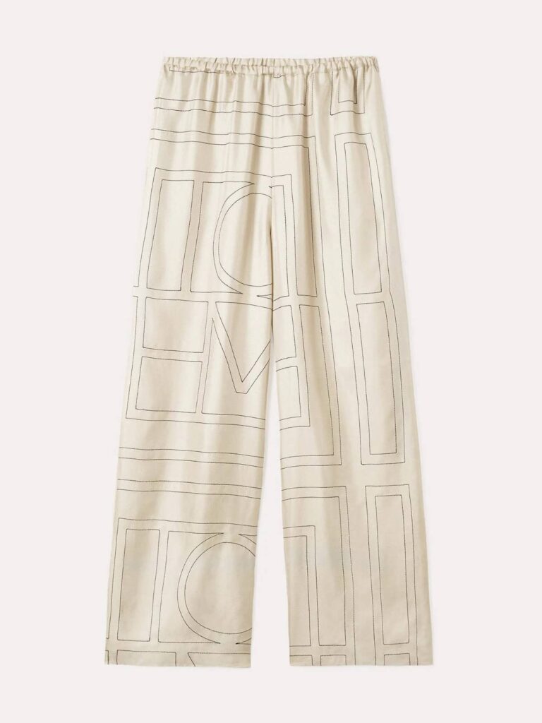 Toteme Monogram Silk PJ Bottoms siidist püksid