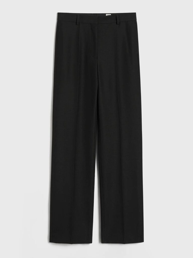 Toteme Straight Tailored Trousers mustad viigipüksid