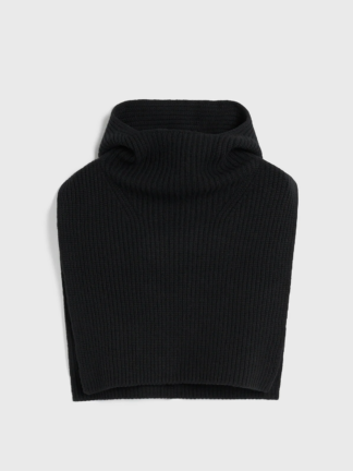 Toteme Ribbed Wool Hoodie Bib must villane krae