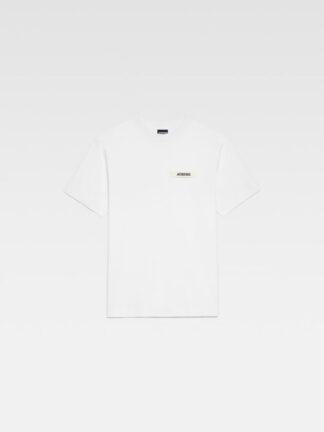 Jacquemus Le T-Shirt Gros Grain valge meeste t-särk