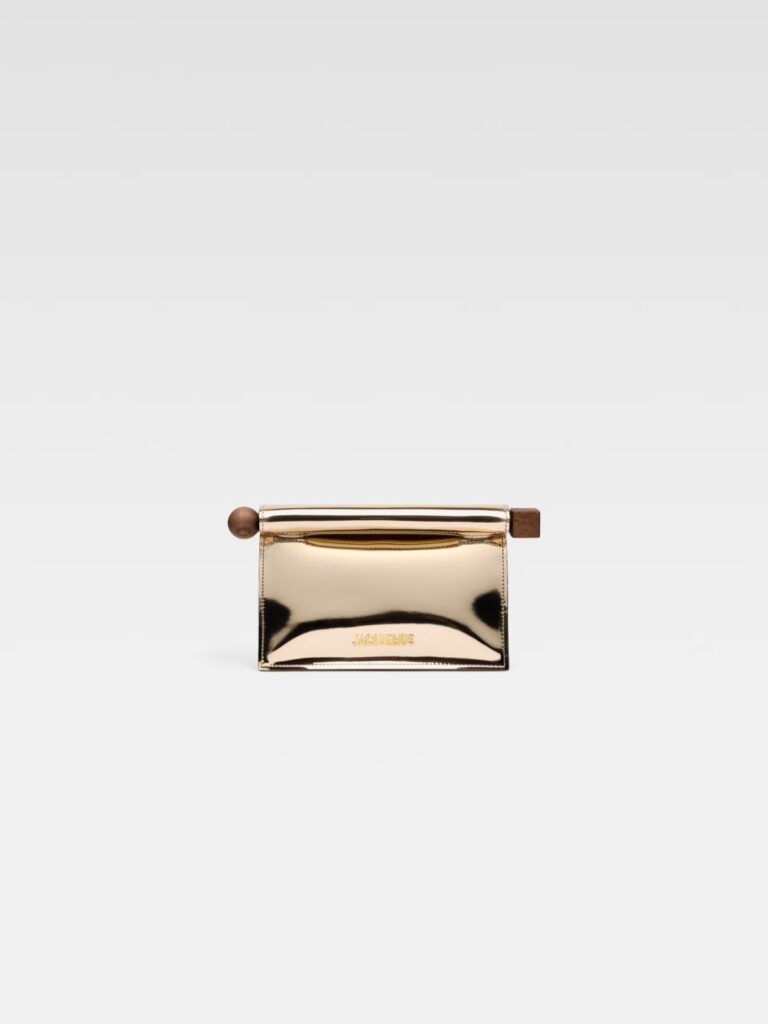 Jacquemus La Petite Pochette Rond kuldne käekott