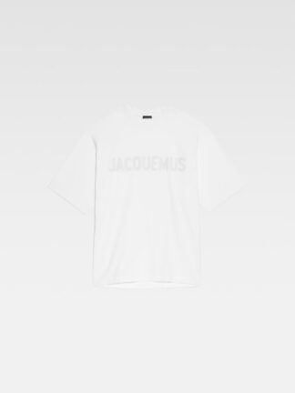 Jacquemus Le T-Shirt Typo valge lohvakas T-särk