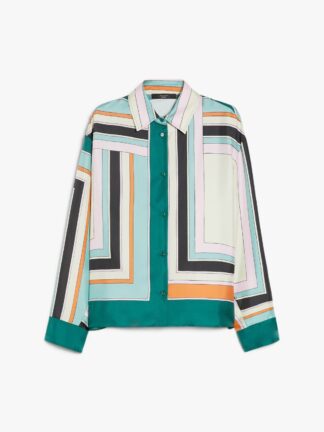 Weekend Max Mara Formia geomeetrilise mustriga pluus