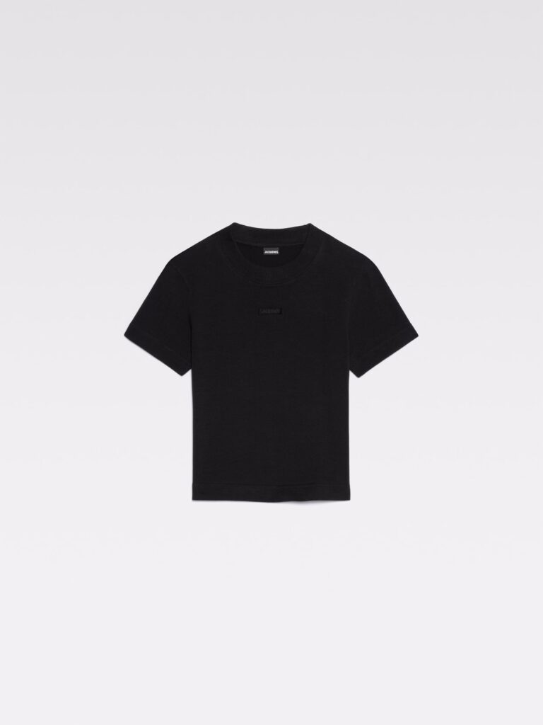 Jacquemus Le T-shirt Gros Grain must liibuv T-särk