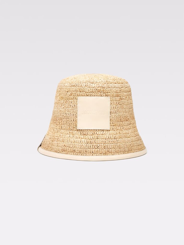 Jacquemus Le Bob Soli punutud rannamüts