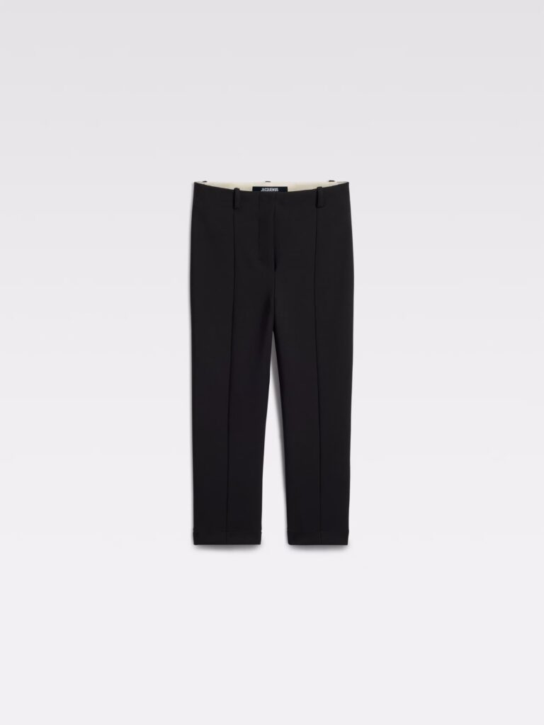 Jacquemus Le Pantalon Capri mustad kapripüksid