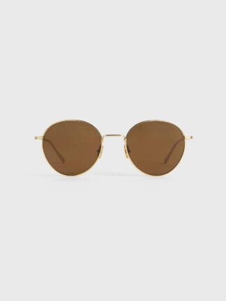 Toteme Round Sunglasses ümarad kuldsed päikeseprillid
