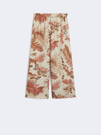 Weekend Max Mara Temide lillelised siidist püksid