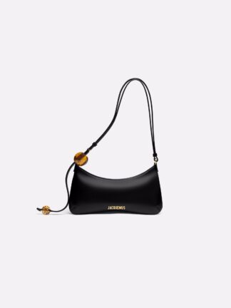 Jacquemus Le Bisou Perle Black must käekott