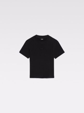 Jacquemus Le T-Shirt Gros Grain must T-särk