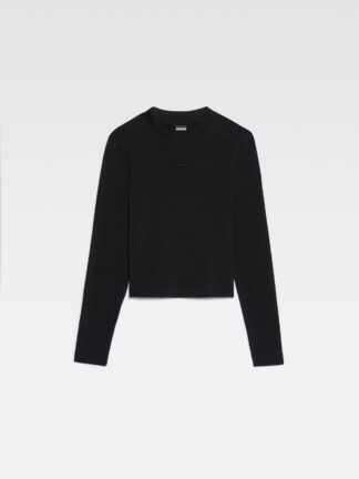 Jacquemus Le T-Shirt Gros Grain must pikkade varrukatega särk