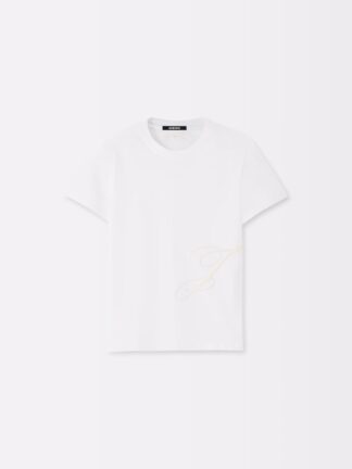 Jacquemus Le T-Shirt J valge T-särk