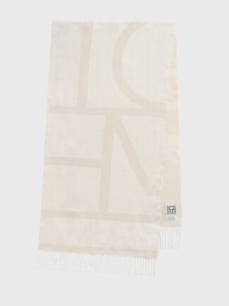 Monogram Jacquard Wool Scarf