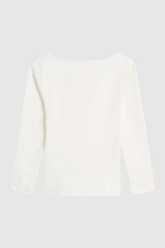 Soft Jersey Ballerina Top White