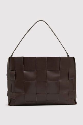 Woven Large Tote Chocolate