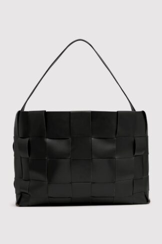 Woven Large Tote Black