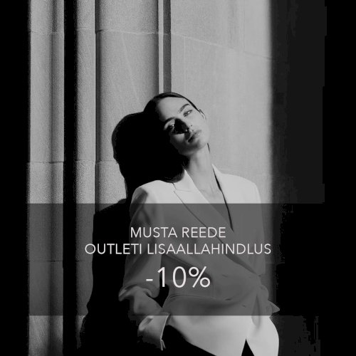 Musta Reede nädal on käes. Kõik Maximalisti Outleti tooted on nüüd veelgi soodsamad – kehtib täiendav soodustus -10%. Kestab 24.-30.11.