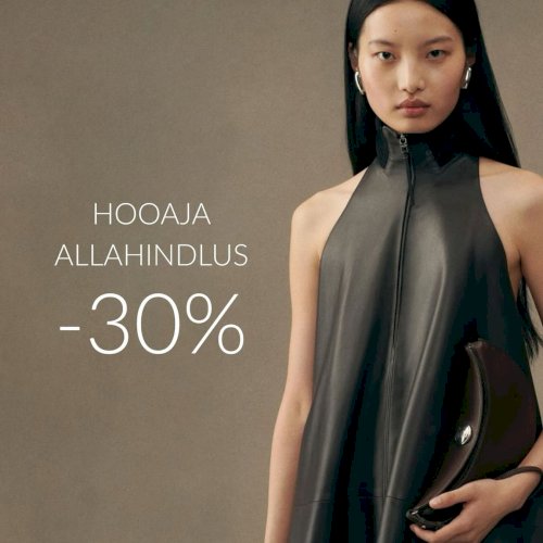 Alanud on sügistalvise hooaja allahindlus –30%.
Valikus Toteme, Jacquemus, Gianvito Rossi, Leisure Max Mara ja palju muud.
Ootame Sind Maximalistis!
