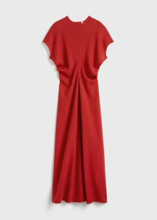 Slouch Waist Wool Dress