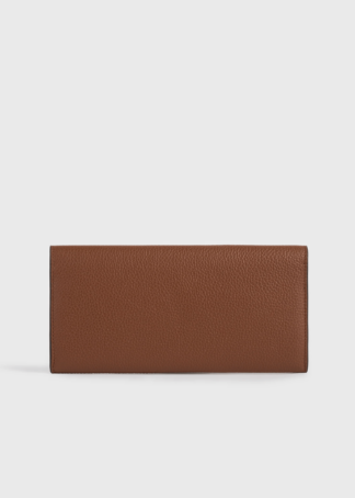 T-Lock grained-leather wallet