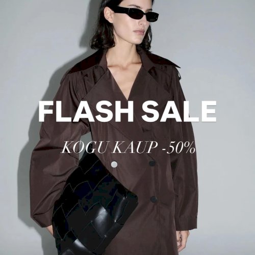 FLASH SALE - kõik tooted -50%. Nii sügistalvised kollektsioonid kui ka kevadine St. Agni. Pakkumine kehtib ainult Maximalistis kuni 14. veebruar. FLASH SALE - kõik tooted -50%. Nii sügistalvised kollektsioonid kui ka kevadine St. Agni. Pakkumine kehtib ainult Maximalistis kuni 14. veebruar.