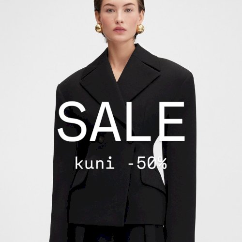 Hooaja allahindlus nüüd kuni -50%. 
Suurim valik kohapeal Maximalistis.
Jacquemus • Toteme • St. Agni • Gianvito Rossi • JW Anderson