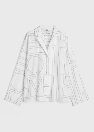 Monogram Cotton-Blend PJ Top