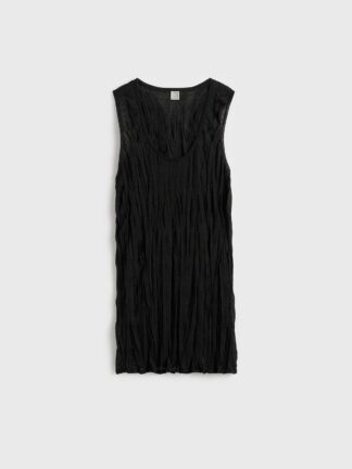 Crinkled Knit Tank