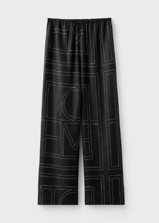 Monogram Silk PJ Bottoms