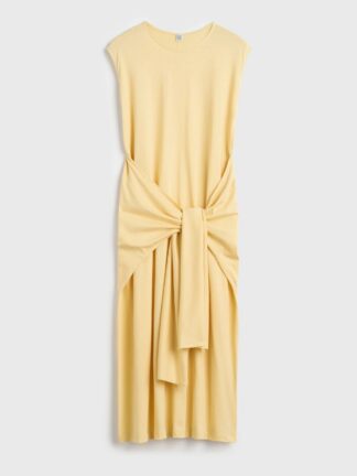 Tie-Waist Jersey Dress