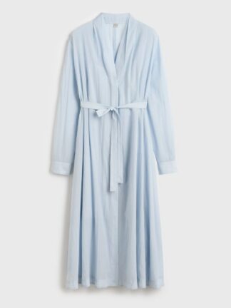 Belted Cotton Voile Dress