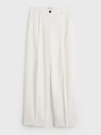 Single Pleat Cotton Trousers