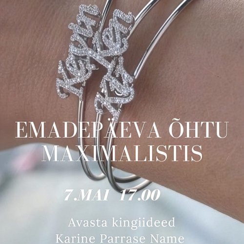 Emadepäeva õhtu Maximalistis 7. mail.

Ootame sind alates 17.00, et tähistada koos üht erilist õhtut – aeg iseendale, emadele ja ilusatele hetkedele. 
Avastame Toteme suvekollektsiooni, jagame emadepäeva kingiideid ning esitleme ehtekunstnik Karine Parras loodud Name Bracelets kollektsiooni.

Tule üksi või koos emaga – see õhtu on loodud nautimiseks.

ð Maximalistð Alates 17.00