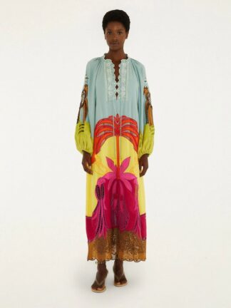 Usiacuri Multicolor Richelieu Maxi Dress