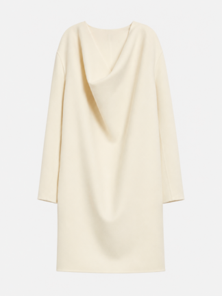 Cowl doublé dress Winter White