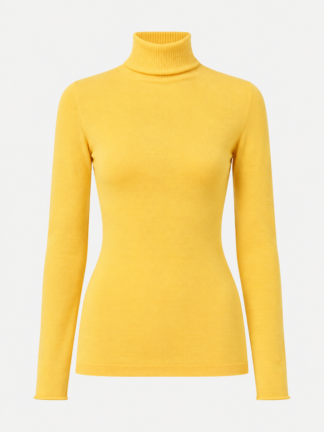 Turtleneck Sweater Yellow