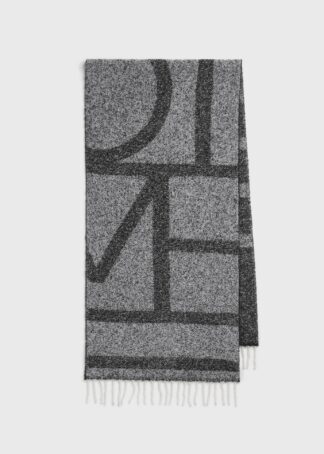 Monogram jacquard scarf